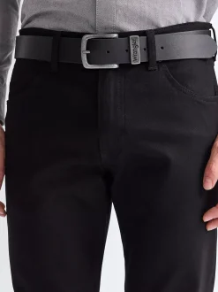Basic Metal Loop Leather Belt