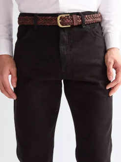 Braided Leather Belt