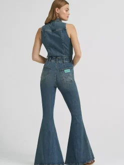 Lainey Wilson x Wrangler Denim Catsuit
