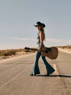 Lainey Wilson x Wrangler Denim Catsuit
