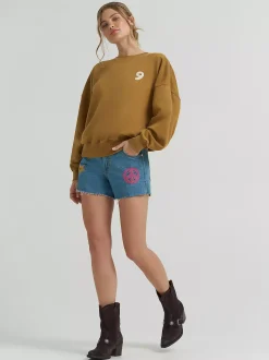 Lainey Wilson x Wrangler Embroidered Cowboy Short 7.62cm