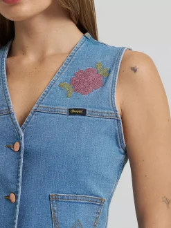 Lainey Wilson x Wrangler Embroidered Vest