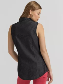Lainey Wilson x Wrangler Sleeveless Snap Shirt