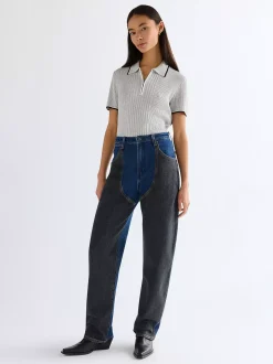 Patched Chap Barrel Jean