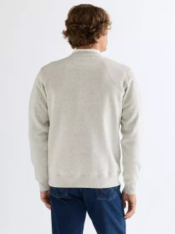 Regular Embroidery Crew Sweatshirt