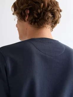 Regular Embroidery Crew Sweatshirt