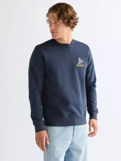 Regular Embroidery Crew Sweatshirt