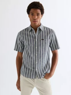 Regular Short Sleeve Chambray Shirt