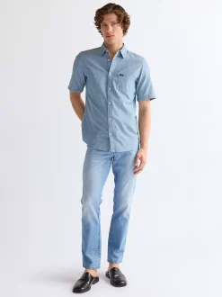 Regular Short Sleeve Chambray Shirt