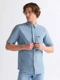 Regular Short Sleeve Chambray Shirt