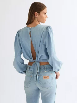 Relaxed Lightweight Drift Knot Blouse