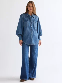 Relaxed Lightweight Exaggerated Western Shirt