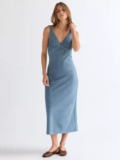 Slim Bias Slip Lightweight Dress