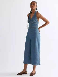 Slim Lightweight Culotte Jumpsuit