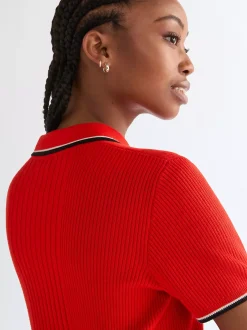 Slim Quarter Zip Polo