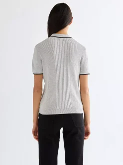 Slim Quarter Zip Polo
