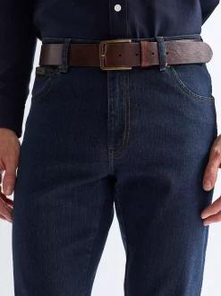 Structured Leather Belt