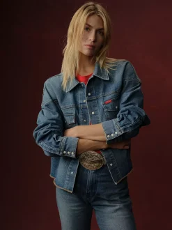 Wrangler® x Cherry Denim Shirt Jacket